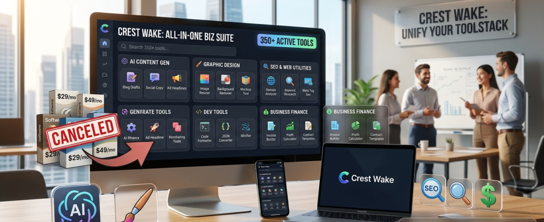 Crest Wake Review: 350+ Biz Tools SaaS — Is It Worth It?